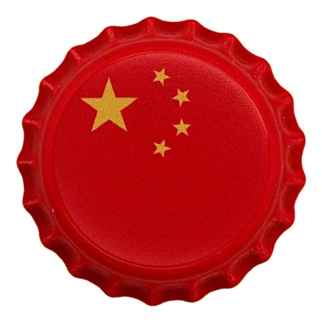 2022 Chad 6 gram World Landmarks - China Bottle Cap Proof Silver Coin .999 Fine (In Cap)