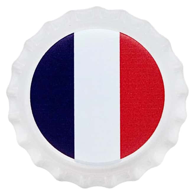 2022 Chad 6 gram World Landmarks - France Bottle Cap Proof Silver Coin .999 Fine (In Cap)