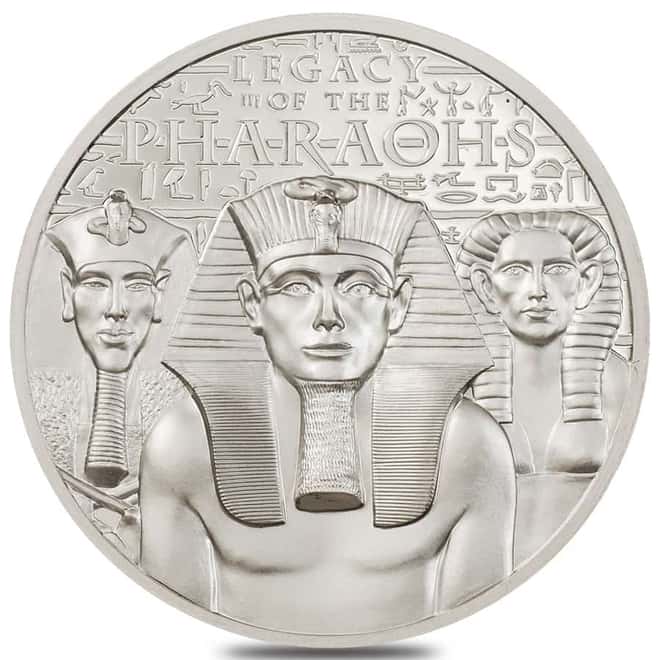 2022 Cook Islands 1 oz Platinum Legacy of the Pharaohs Coin .9995 Fine (w/Box & COA)