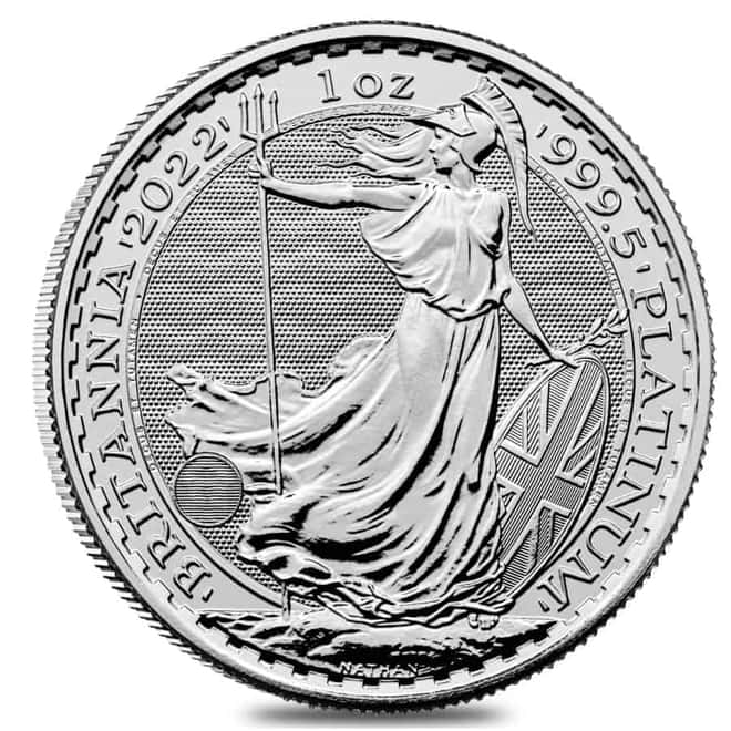 2022 Great Britain 1 oz Platinum Britannia Coin .9995 Fine BU