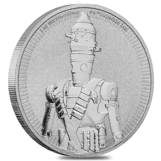 2022 Niue 1 oz Star Wars IG-11 $2 Silver Coin .999 Fine BU