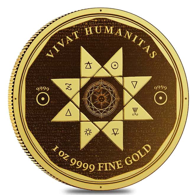 2022 Niue 1 oz Vivat Humanitas Prooflike Gold Coin