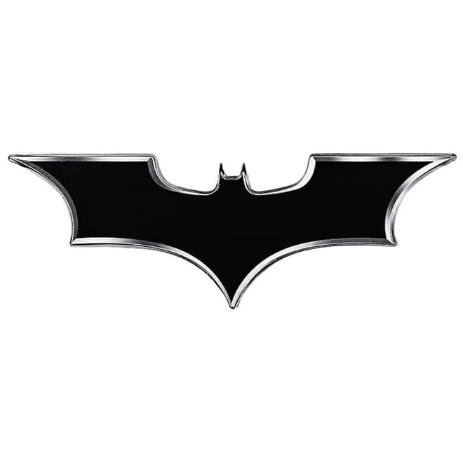 2022 Samoa 1 oz DC Comics Batman Batarang Proof Colorized Silver Coin