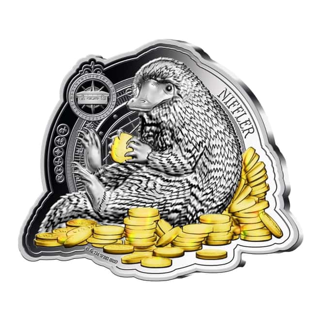 2022 Samoa 1 oz Silver Fantastic Beasts - Niffler Shaped Coin .999 Fine (w/Box & COA)