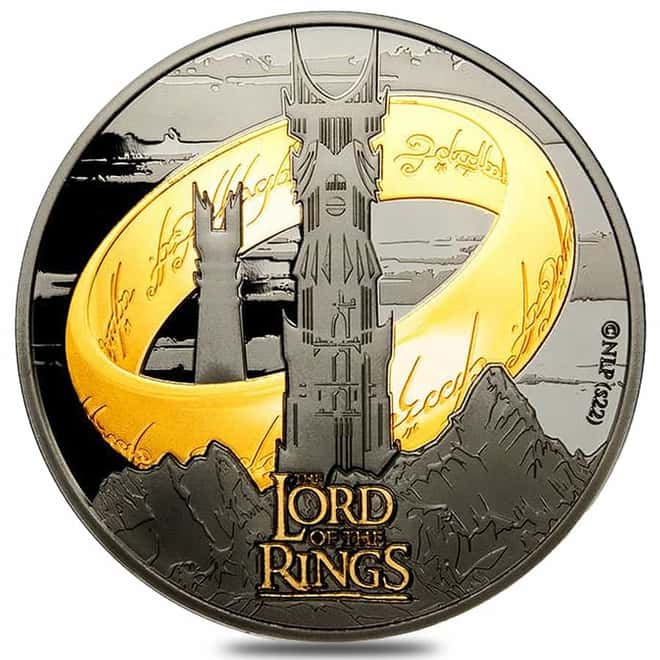 2022 Samoa 1 oz Silver The Lord of The Rings Coin .999 Fine (w/Box & COA)