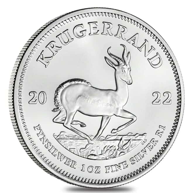 2022 South Africa 1 oz Silver Krugerrand BU