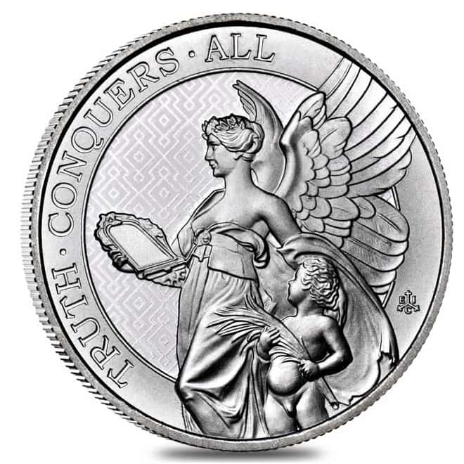 Lot of 20 - 2022 St. Helena 1 oz Silver The Queen's Virtues - Truth Coin .999 Fine BU (Tube, Lot of 20)