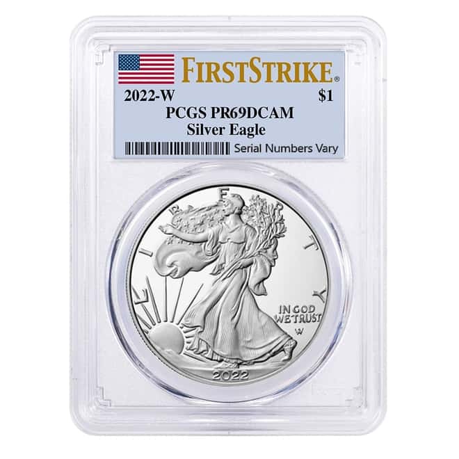 2022-W 1 oz Proof Silver American Eagle PCGS PF 69 FS