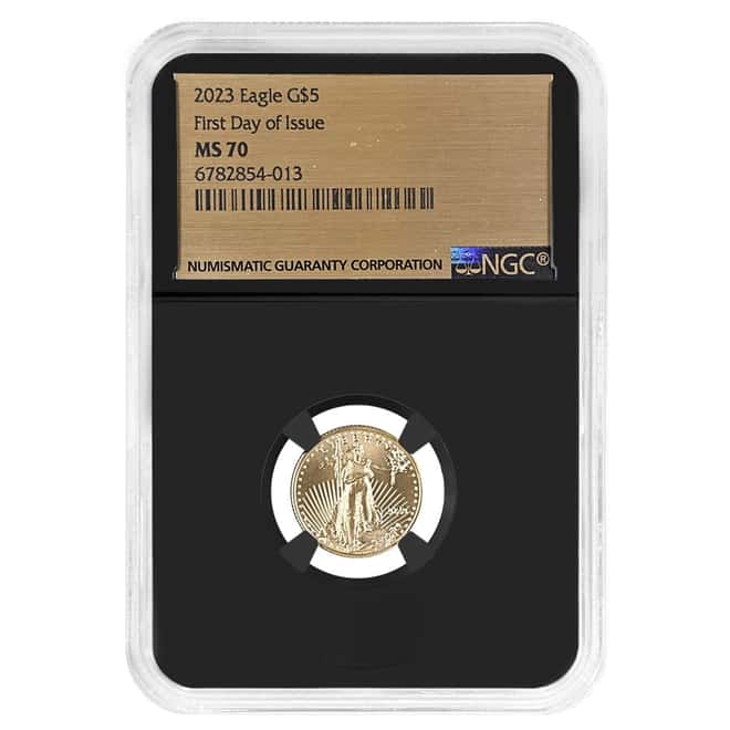 2023 1/10 oz Gold American Eagle NGC MS 70 FDOI