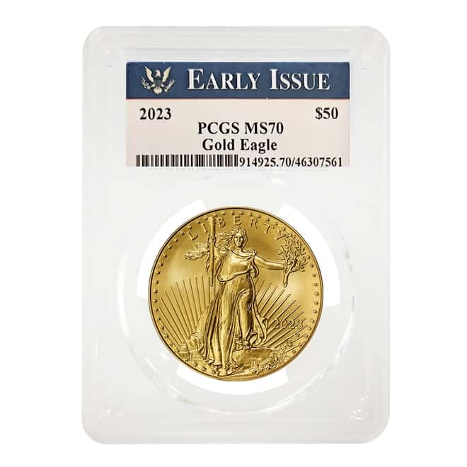 2023 1 oz Gold American Eagle PCGS MS 70 Early Issue