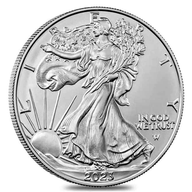 2023 1 oz Silver American Eagle $1 Coin PCGS MS 70 First Day of Issue
