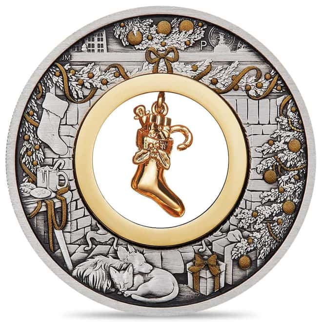 2023 2 oz The Night Before Christmas Silver Coin Perth Mint