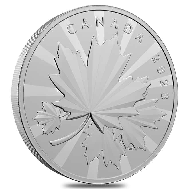 2023 Canada 1 kilo Multifaceted Maples Silver Coin .9999 Fine (w/Box & COA)