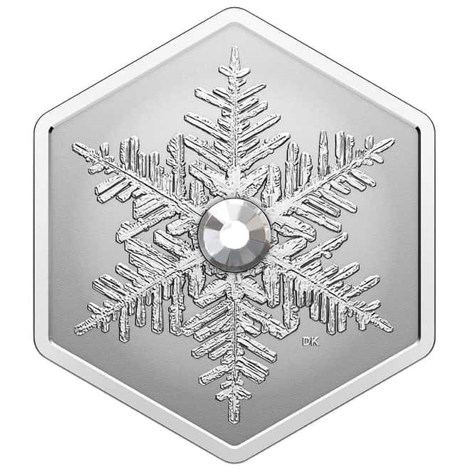 2023 Canada 1 oz Silver Snowflake Crystal Coin
