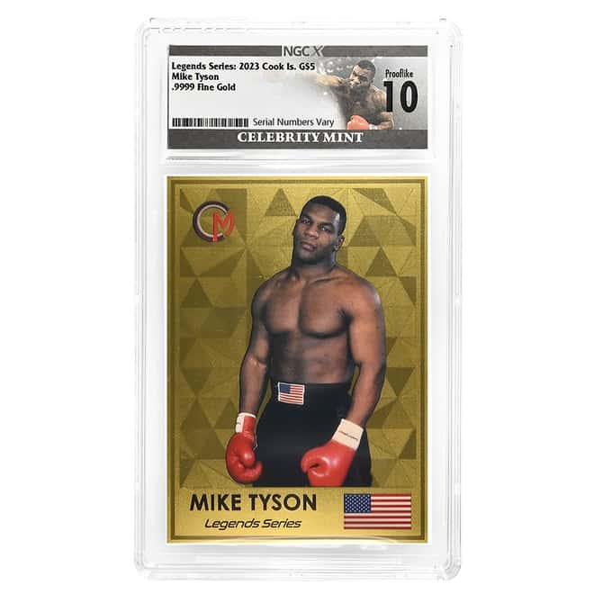 2023 Cook Islands 0.5 gram Gold Mike Tyson Trading Coin NGCX 10