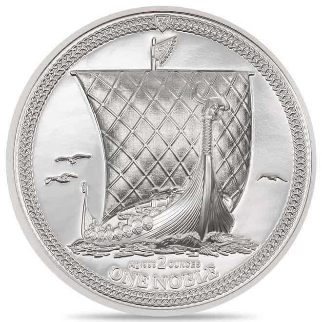 2023 Isle of Man 2 oz Proof Silver One Noble Coin