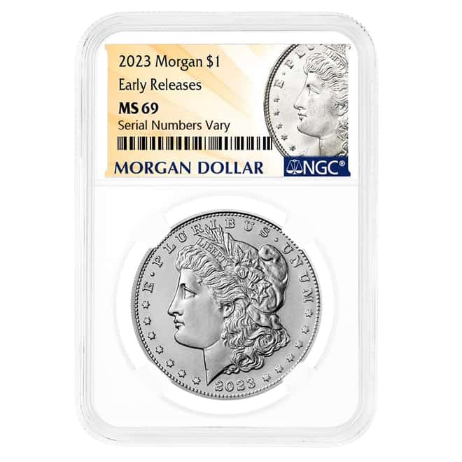 2023 Morgan Silver Dollar NGC MS 69 ER (Morgan Label)