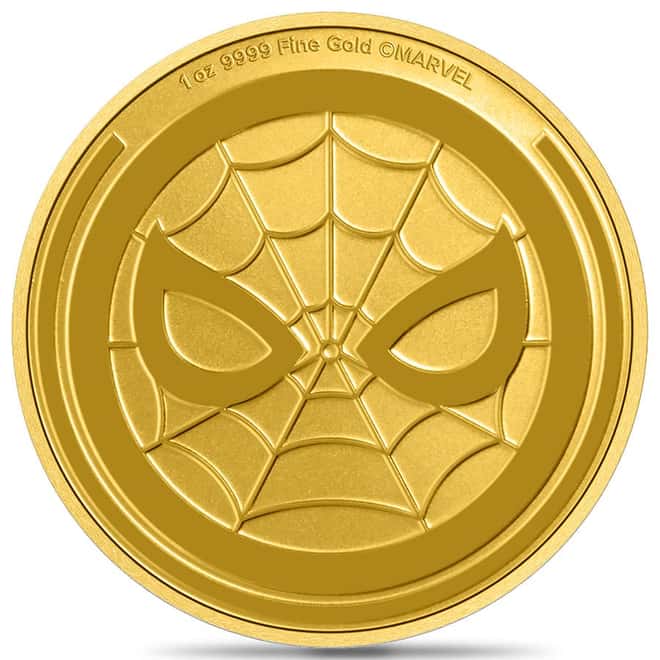2023 Niue 1 oz Marvel Spider-Man Gold Coin .9999 Fine BU