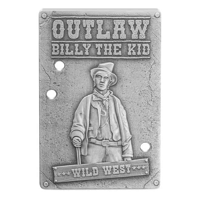 2023 Niue 1 oz Wild West Outlaw Billy the Kid Antiqued Silver Coin