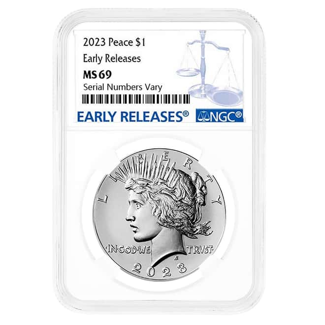 2023 Peace Silver Dollar NGC MS 69 ER