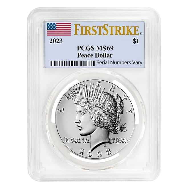 2023 Peace Silver Dollar PCGS MS 69 FS