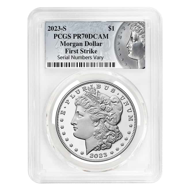 2023 Morgan / Peace Silver Dollar 2-Coin Set PCGS PF 70 FS (Morgan/Peace Label)