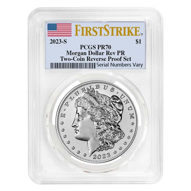 2023-S Morgan Silver Dollar Reverse Proof PCGS PF 70 FS
