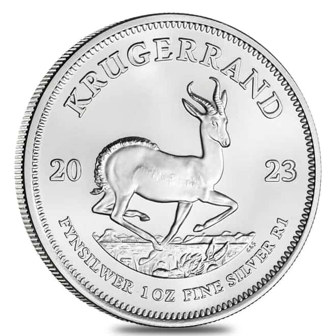 Monster Box of 500 - 2023 South Africa 1 oz Silver Krugerrand BU (20 Roll, Tube, Lot of 25)
