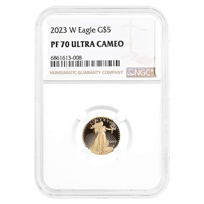2023-W 1/10 oz $5 Proof Gold American Eagle NGC PF 70 UCAM