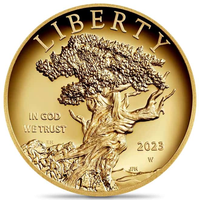2023 W 1 oz $100 American Liberty High Relief Gold Coin