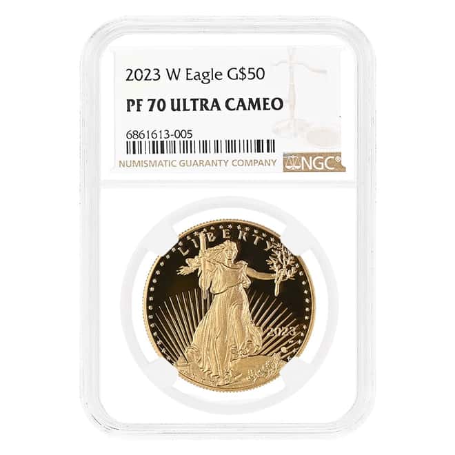 2023-W 1 oz $50 Proof Gold American Eagle NGC PF 70 UCAM