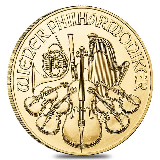 2025 1/2 oz Austrian Gold Philharmonic Coin BU