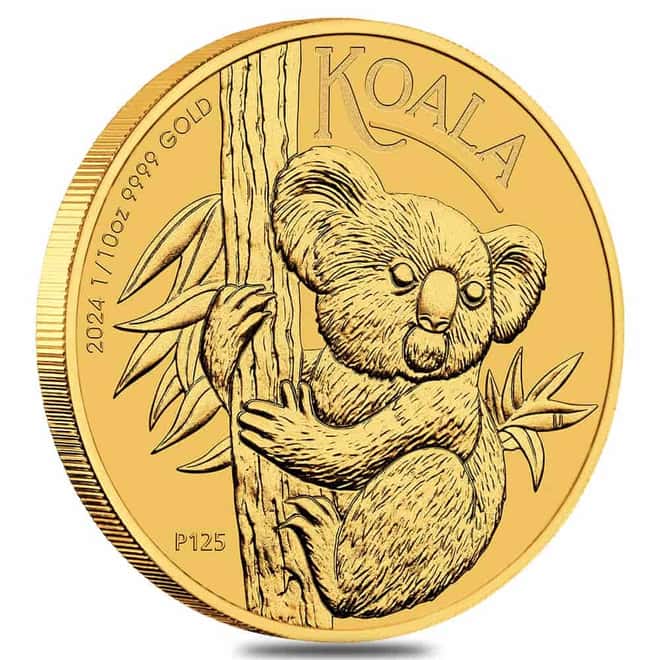 2024 1/10 oz Gold Australian Koala Perth Mint BU
