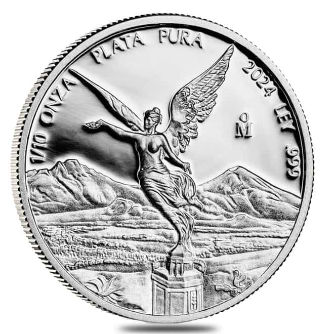 2024 1/10 oz Proof Mexican Silver Libertad Coin .999 Fine