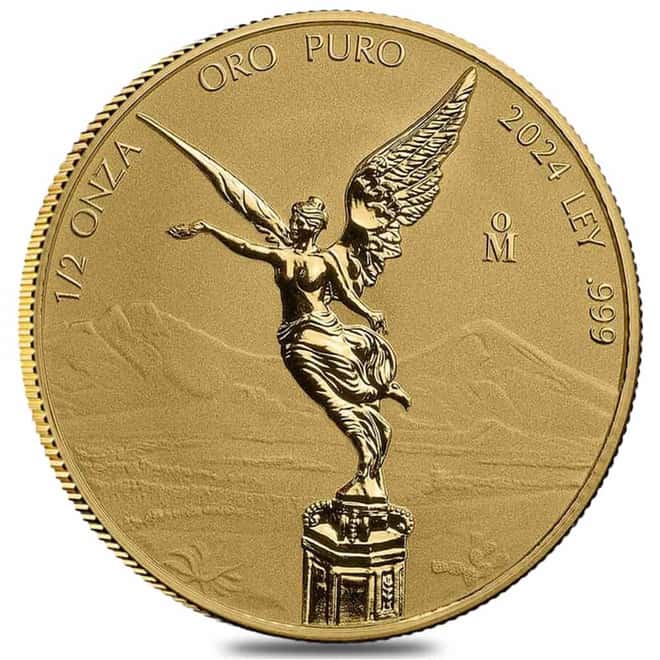 2024 1/2 oz Mexican Libertad Reverse Proof Gold Coin