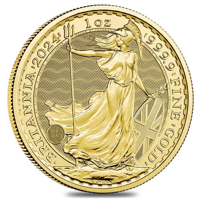 2024 Great Britain 1 oz Gold Britannia Coin BU