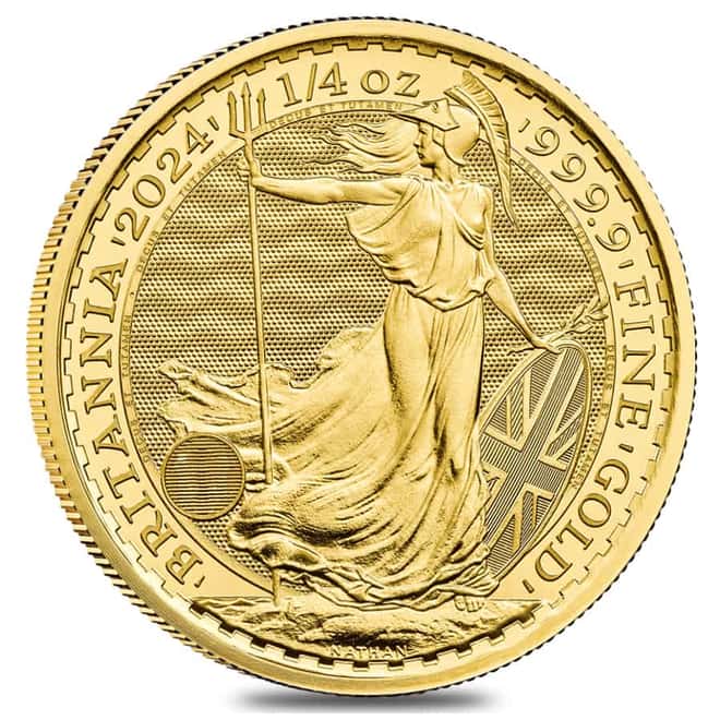 2024 Great Britain 1/4 oz Gold Britannia Coin BU
