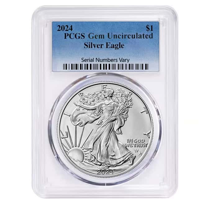 2024 (P) Star Privy 1 oz Silver American Eagle PCGS GEM Unc