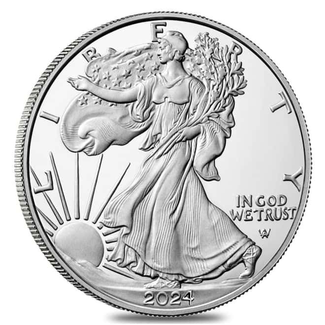 2024-S 1 oz Proof Silver American Eagle (w/Box & COA)