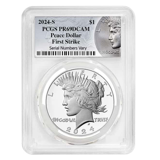 2024-S Peace Silver Dollar Proof Coin PCGS PF 69 FS (Peace Label)