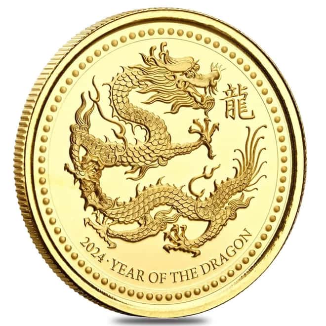 2024 Samoa 1 oz Lunar Dragon 88 Tala Gold Coin (w/Box & COA)