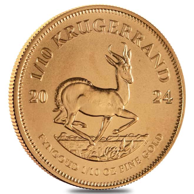 2024 South Africa 1/10 oz Gold Krugerrand BU