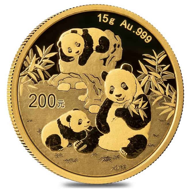 2025 15 Gram Chinese Gold Panda 200 Yuan BU (Sealed)