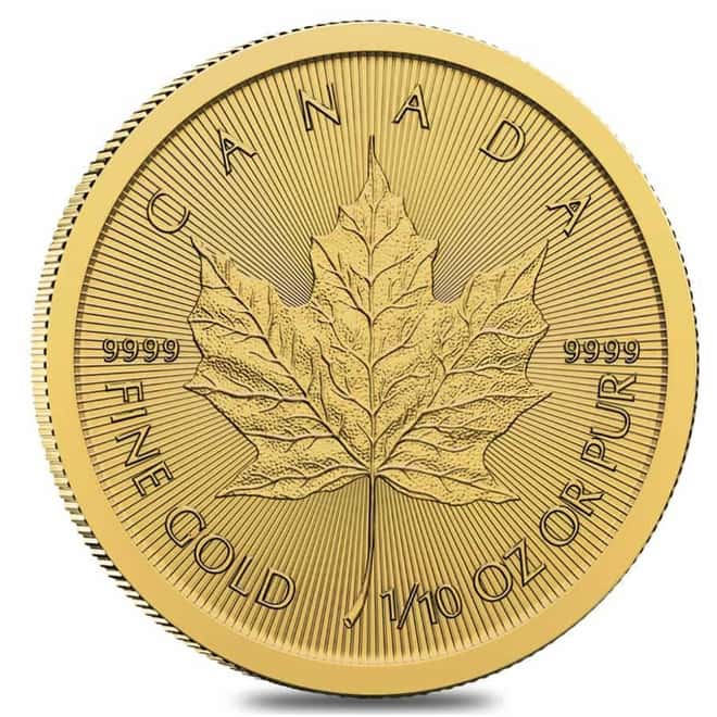 Lot of 40 - 2025 1/10 oz Canadian Gold Maple Leaf $5 Coin BU (Sealed)