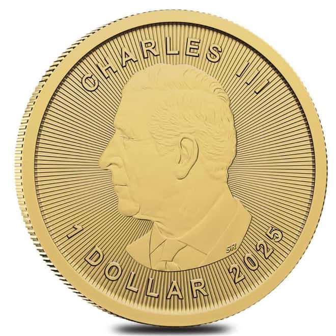 2025 1/20 oz Canadian Gold Maple Leaf $1 Coin BU (Sealed)