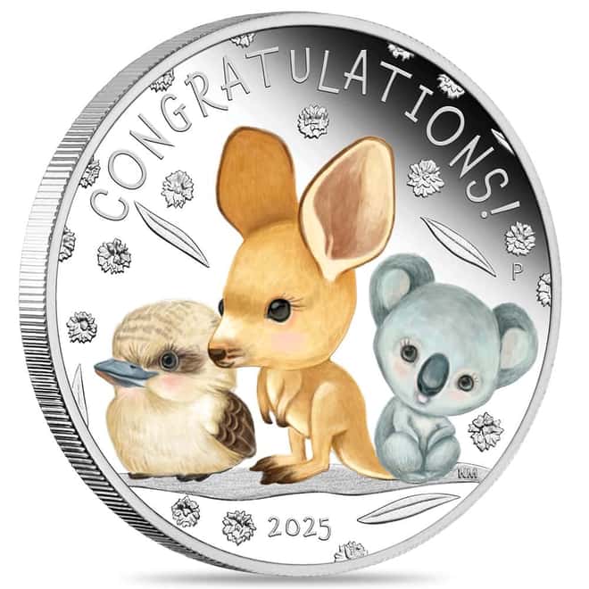 2025 1/2 oz Newborn Colorized Proof Silver Coin Perth Mint