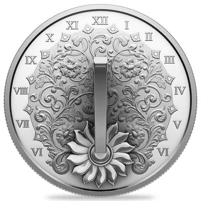 2025 Canada 1 oz Sundial 3D Silver Coin .9999 Fine