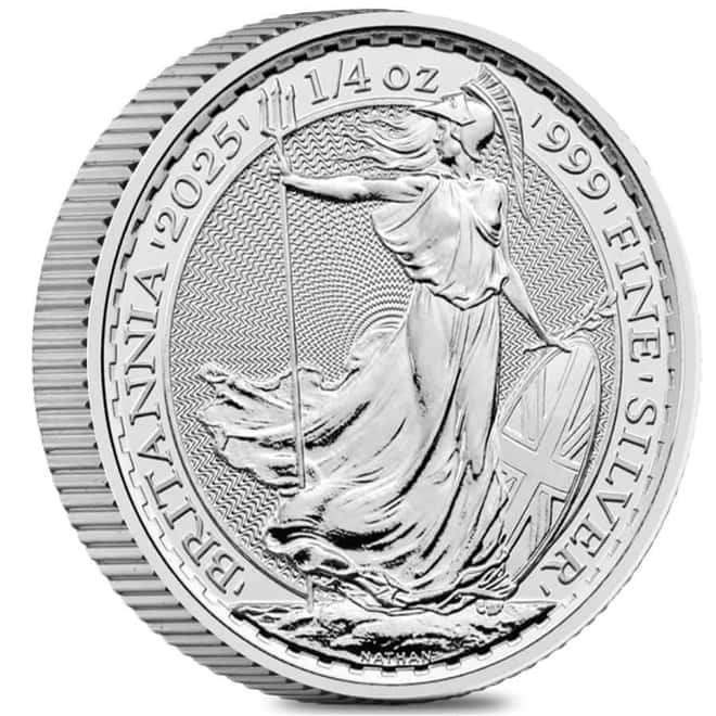 2025 Great Britain 1/4 oz Silver Britannia BU