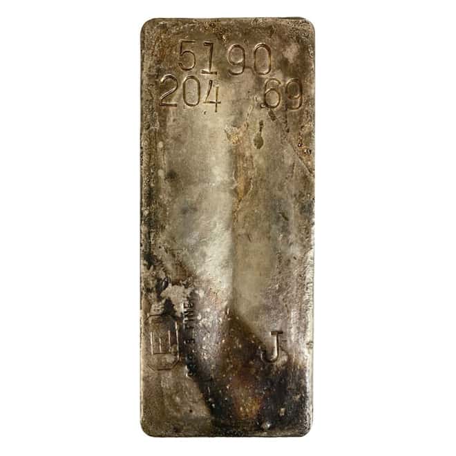 204.69 oz Engelhard Penolas Silver Bar .9995 Fine (Serial # 5190 J)