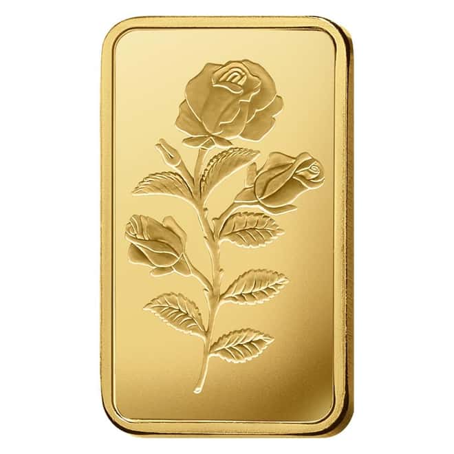 20 Gram PAMP Suisse Rosa Gold Bar .9999 Fine (in Assay)